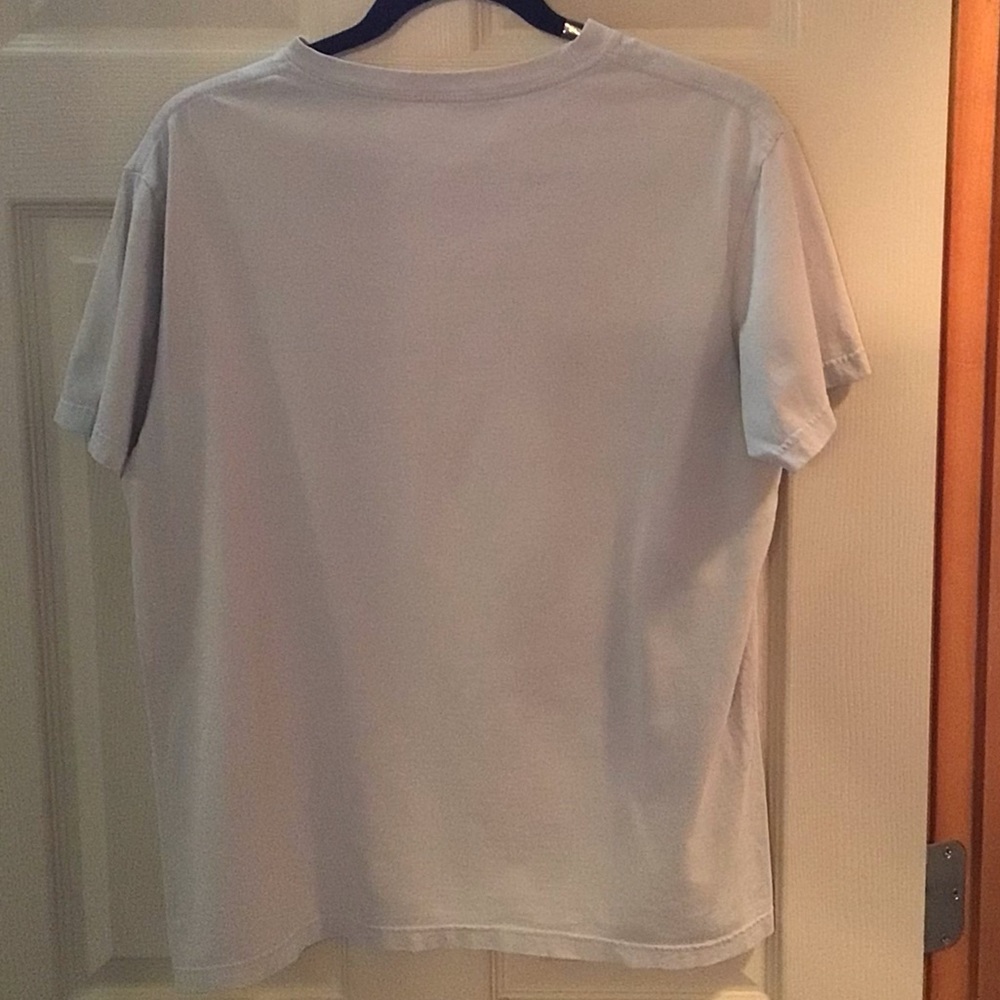 Men’s good pre-loved gray short sleeve PATAGONIA organic t-shirt / size M - Picture 3 of 3
